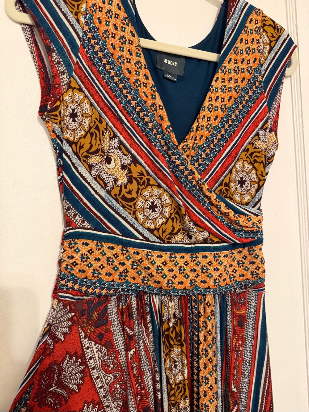 Maeve Boho Faux Wrap Dress